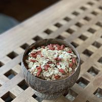 Cocoa bowl at Amrita Garden in Chiang Mai