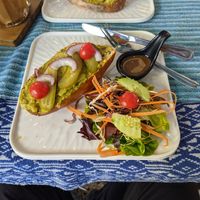 Guacamole on sourdough at Indigo Cafe in Luang Prabang