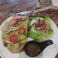 Guacamole toast at Indigo Cafe in Luang Prabang
