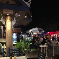 evening outdoor dining at Indigo Cafe in Luang Prabang