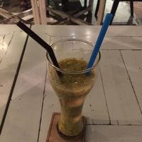 fruit shake at Indigo Cafe in Luang Prabang