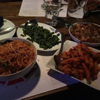 My vegan dinner selections at Inchin's Bamboo Garden in Scottsdale
