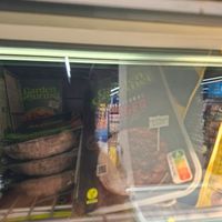 Garden gourmet burger patty at ΑΒ Βασιλόπουλος in Rhodes