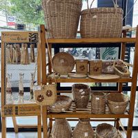 Handmade wicker baskets   at Chiang Mai Bread in Chiang Mai