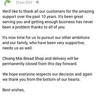 Goodbye 🥖🙏  at Chiang Mai Bread in Chiang Mai