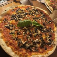 Pizza without cheese  at Restaurant Le Saint Jean in St-jean-cap-ferrat