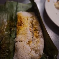 Steamed rice packet at Vegemate Bali in Canggu
