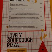 White pizza at Sorntou in Athens