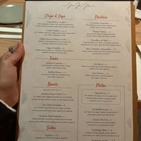 the menu  at Jajaja Mexicana in Miami