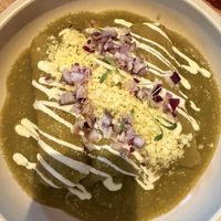 Green enchiladas   at Jajaja Mexicana in Miami