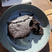 Brownie (more of a classic chocolate cake)  at Vegan Community Kitchen in Istanbul