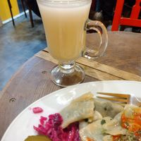 Ayran at Vegan Community Kitchen in Istanbul