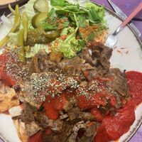 Vegan kebab  at Vegan Community Kitchen in Istanbul