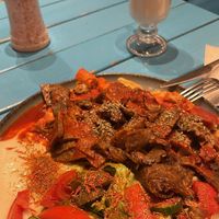 Another kebab and a smoothie.    at Vegan Community Kitchen in Istanbul