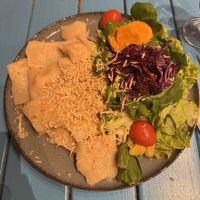 Sweet Potatoe Ravioli   at Vegan Community Kitchen in Istanbul