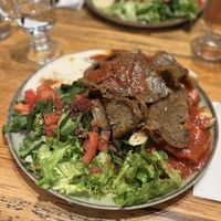 Seitan kebab  at Vegan Community Kitchen in Istanbul
