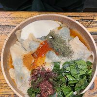 Spinach manti  at Vegan Community Kitchen in Istanbul