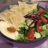 Sweet potato ravioli   at Vegan Community Kitchen in Istanbul