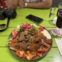 vegan kebab  at Vegan Community Kitchen in Istanbul