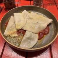 Ravioli  at Vegan Community Kitchen in Istanbul