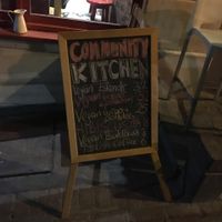 Sign at Vegan Community Kitchen in Istanbul
