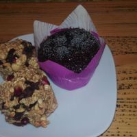 cakes at Vegan Community Kitchen in Istanbul