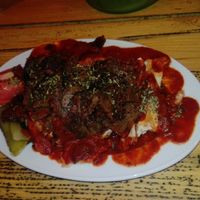 iskender kebap at Vegan Community Kitchen in Istanbul
