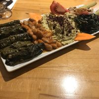 Meze plate at Vegan Community Kitchen in Istanbul