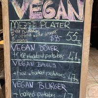 Menu 1 at Vegan Community Kitchen in Istanbul