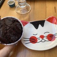 Chocolate cupcake  at Vegan Community Kitchen in Istanbul