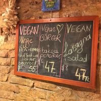 Daily menu at Vegan Community Kitchen in Istanbul