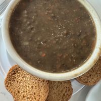 French lentil soup   at French Riviera Bakery Cafe in Houston
