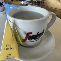 Tea with oat milk   at French Riviera Bakery Cafe in Houston