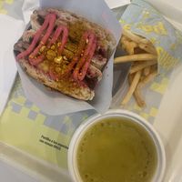Beet hummus sandwich   at Pans & Company - Almada Forum in Almada