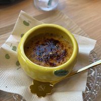 Crème brulè  at Uno Ramen - Kyoto Station in Kyoto