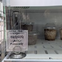 Vegan eggnog chia seed pudding at Mr. Tombstone's Coffee Emporium in Marietta