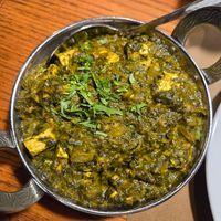 Vegan saag tofu. SO good! at Bombay House in Provo