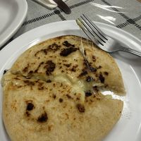 Garlic bean cheese pupusa   at Pupusas Locas in Covington