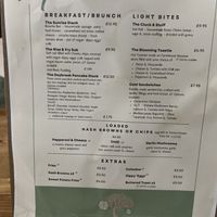 Brunch lunch menu   at The Tree Rooms in Newcastle Upon Tyne