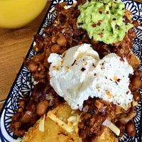 Chilli loaded hash browns! at The Tree Rooms in Newcastle Upon Tyne