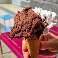 Chocolate and coconut with chocolate sprinkles  at Cafe Kaiserbau in Stuttgart