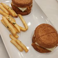 Croissant Veg burger at Harley's Ivory Lounge - Kala Ghoda BSE in Mumbai
