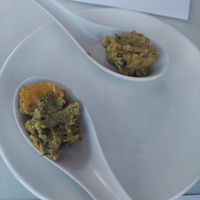 Pesto sample at Small Batch in St Louis