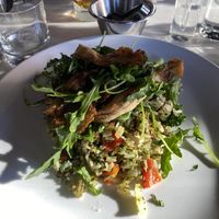 Green fried rice with oyster mushrooms   at Small Batch in St Louis