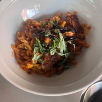 My husband got an Italian dish with eggplant. NEVER tasted an eggplant prepared this way and it was jaw dropping delicious. I could have ate a whole bowl of just the eggplant! at Small Batch in St Louis