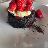 Chocolate lava cake with matcha. Matcha was heaven as expected :p  at Small Batch in St Louis