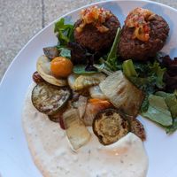 Lion's mane cakes at Small Batch in St Louis