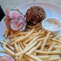 Falafel burger at Small Batch in St Louis