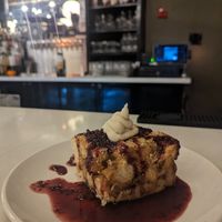 Bread pudding dessert at Small Batch in St Louis