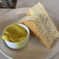 Focacia bread with curry based butter at Small Batch in St Louis